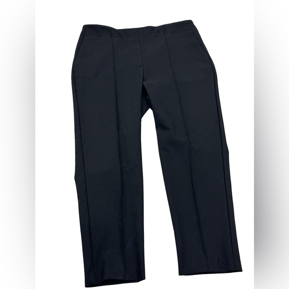 Rachel Zoe Pants - Rachel Zoe Black Straight Leg Elastic Waist Pants Size 12 Pull On